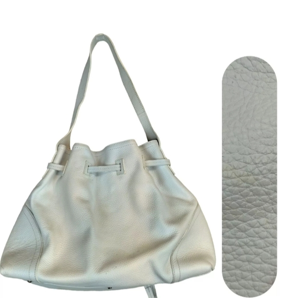 Italian Genuine Leather Nordstrom shoulder bag. White. - Picture 13 of 13